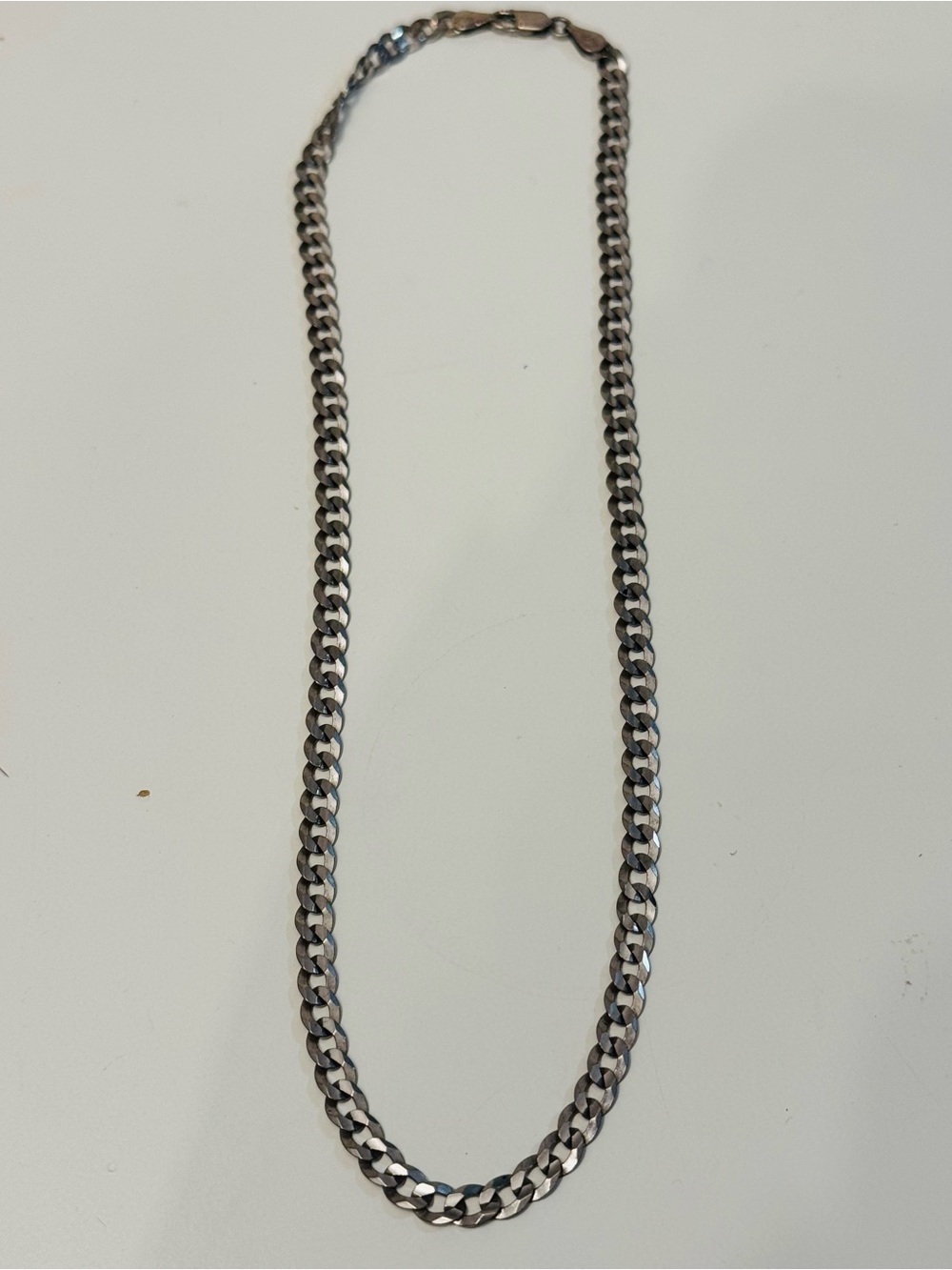 Made in Italy  Silver Curb Chain